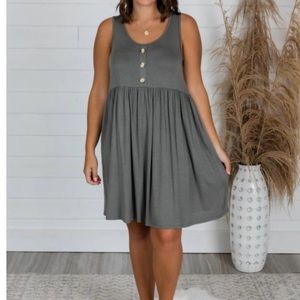 Pink Lily Women’s Babydoll Olive Dress